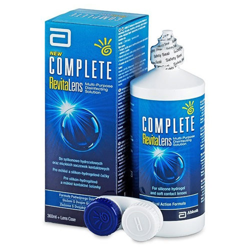 Complete RevitaLens 360ml è una soluzione unica per tutti i tipi di lenti a contatto morbide.