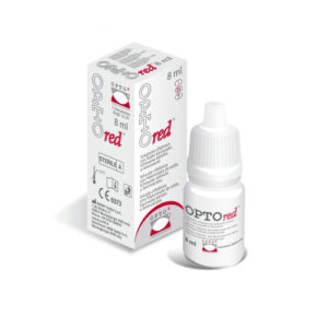 Opto Red è una soluzione oftalmica da 8ml particolarmente indicata per occhi rossi, bruciore e dolore oculare, sensazione di corpo estraneo, lacrimazione, difficoltà ad indossare le lenti a contatto.