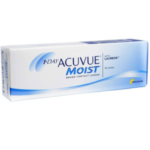 Le 1 Day Acuvue Moist, confezione da 30, sono lenti a contatto morbide giornaliere distribuite da Johnson & Johnson che correggono miopia e ipermetropia