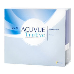 Le 1 Day Acuvue TruEye, confezione da 180, sono lenti a contatto giornaliere in Silicone Idrogel che rispondono a tutti i requisiti che vengono richiesti ad una lente di ultimissima generazione. Le lac TruEye permettono uno straordinario apporto di ossigeno unito a un efficente filtro UV.