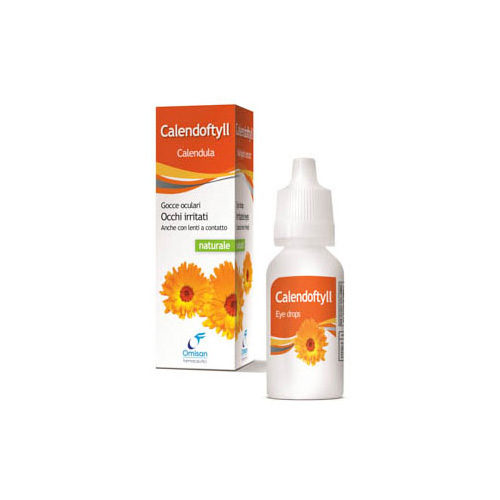 Calendoftyll gocce oculari 15ml con estratto fluido di Calendula (Calendula officinalis) rinfresca, idrata e dona sollievo agli occhi irritati.